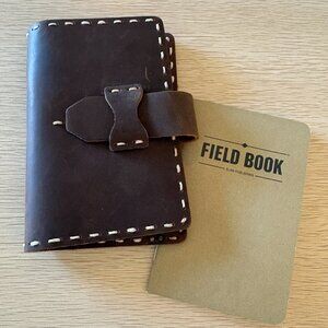 Field Book Elan Publishing Notebook and Leather Passport Wallet with Card Slots